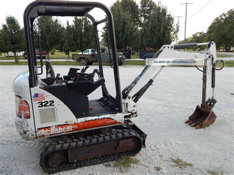 bobcat 322 mini excavator bucket|322 bobcat excavator for sale.